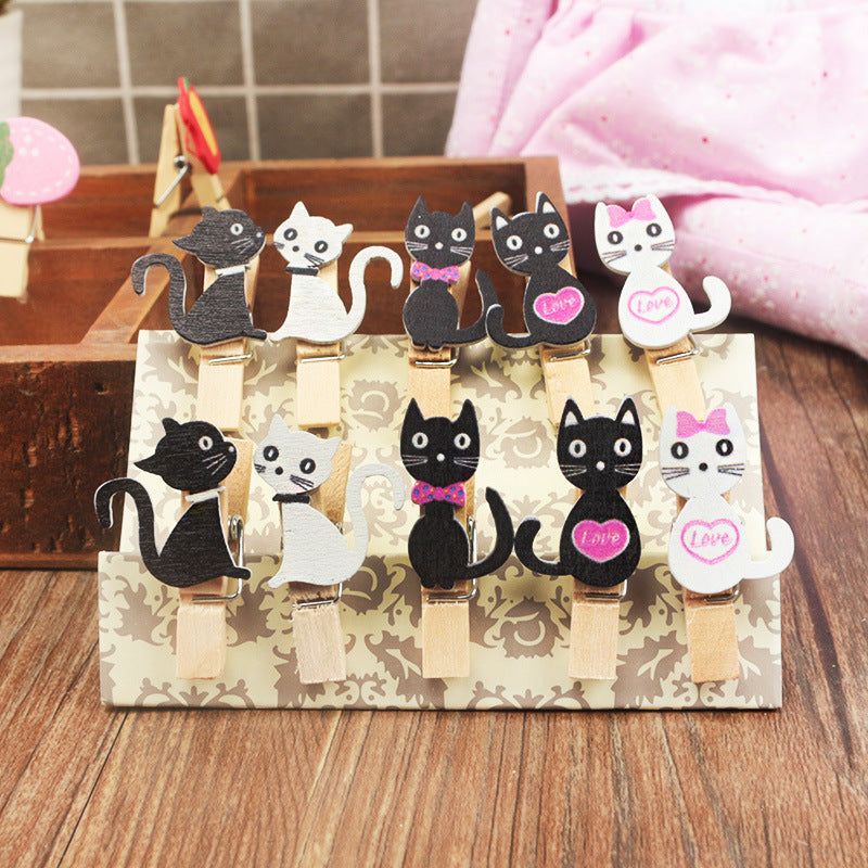 Small wall Decor - Cat Picture Hanging Clip Set