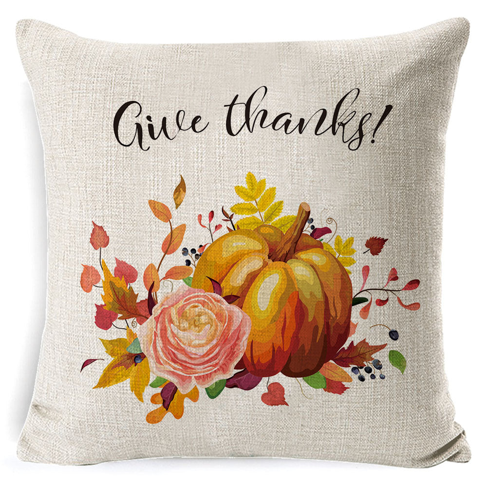 Thanksgiving pumpkin car sofa pillow or Pillow Case