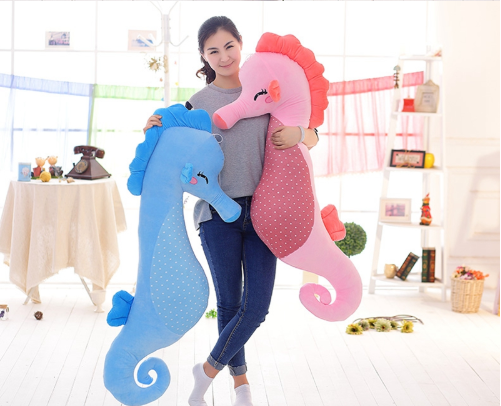 Dorimytrader creative seahorse plush pillow giant stuffed cartoon Sea horse doll toy