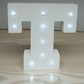 White light 15cm wooden English LED letter light