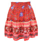High Waist Ruffle Skirt -  Boho Pleated Skirt S-XL