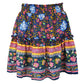 High Waist Ruffle Skirt -  Boho Pleated Skirt S-XL