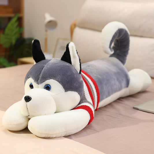 Cute Dog Bear Plush Toy Husky Erha Doll Sleeping Pillow Girl In Bed