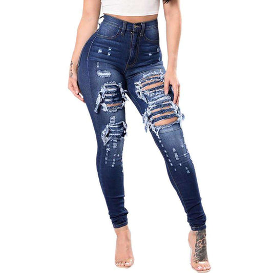 Sprint / Summer Women's ripped jeans pants