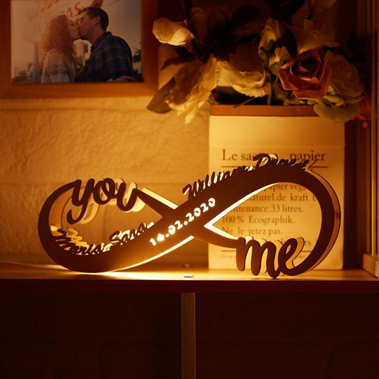 Infinite Love Lamp - Unique Personalized Anniversary Gift