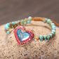 Knitting pine stone love bracelet