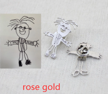 Make your kids drawing a reality! - Handmade Personalized Children Artwork Jewelry Gifts (upload at our website direcly)