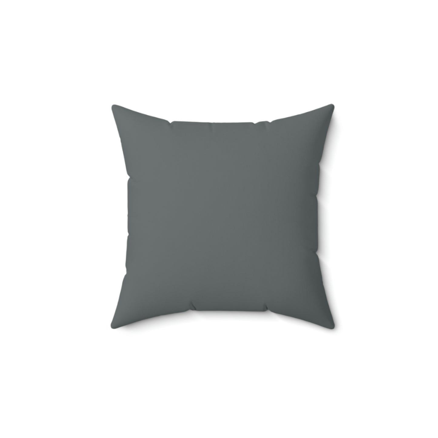 Love Pillow - Spun Polyester Square Pillow - Dark Gray