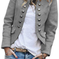 Autumn and winter fashion button blazer