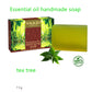 Fresh Tea Tree Soap - India Vaddi tea tree essential oil soap 75g organic hand soap three pack