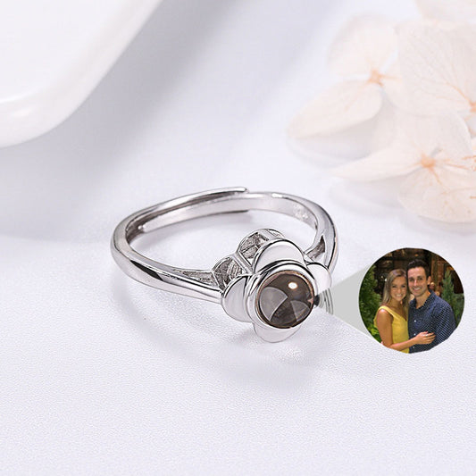 Sterling Silver Love & Friendship Ring - It Shows 3D Personalize Image