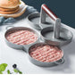 Round Burger Press Aluminum -  Meat Beef Barbecue Burger Press