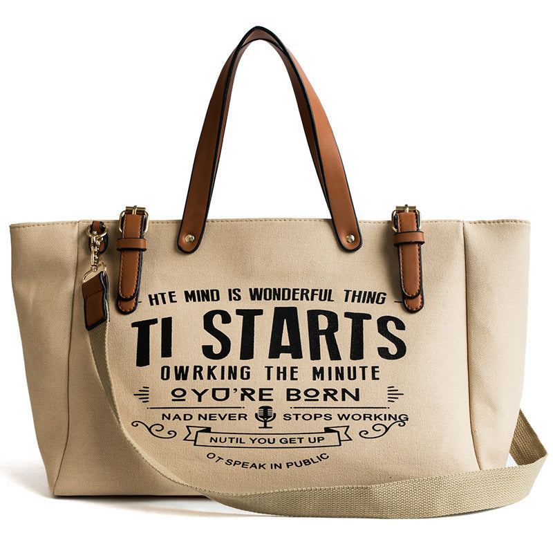 Large capacity canvas tote