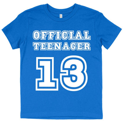 Kids' Official Teenager T-Shirt - Funny T-Shirt for Teenage Guys - 13th Birthday T-Shirt