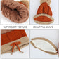 Super Warm Knitted Women Hat - Set of 3 Pieces