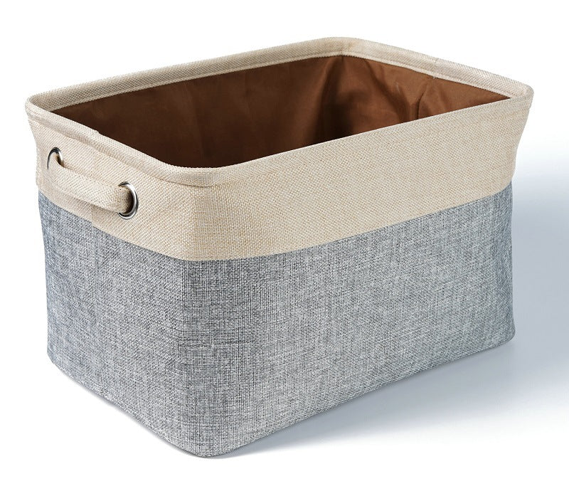 Foldable Japanese Cotton And Linen Storage Basket