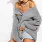 Women Sweater Casual V Neck Loose Fit Knit Sweater Pullover Top