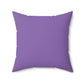 Sleepy Purple Pillow Case - Spun Polyester Square Pillow Case